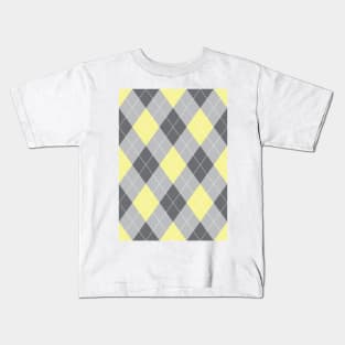 Haus Pastel Argyle - Huffle Kids T-Shirt